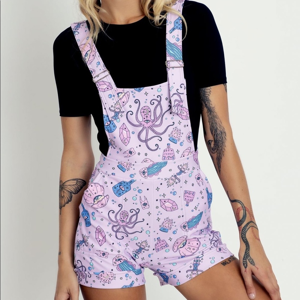 Blackmilk I Was A Teenage Sea Witch Short Overalls